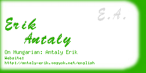 erik antaly business card